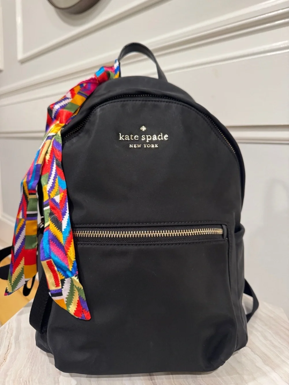Kate Spade Bag Chelsea Black Nylon Backpack - Picture 5 of 17